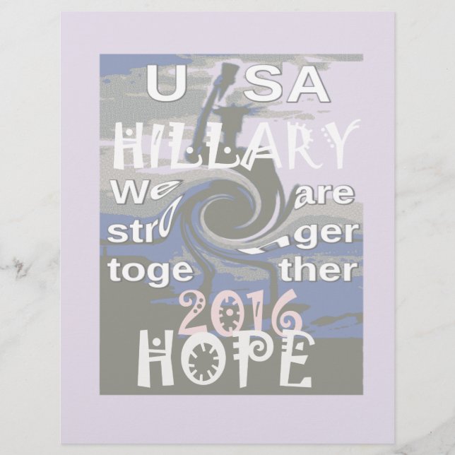 Hope Hillary USA, vi är starkare tillsammans (Framsida)