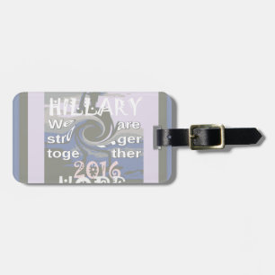 Hope Hillary USA, vi är starkare tillsammans Bagagebricka