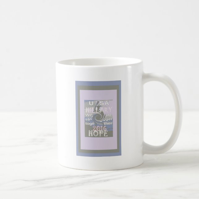 Hope Hillary USA, vi är starkare tillsammans Kaffemugg (Höger)