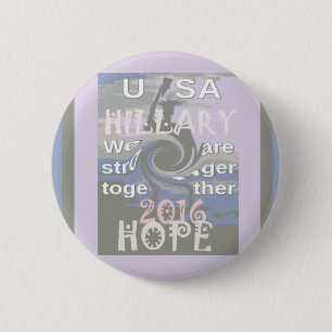 Hope Hillary USA, vi är starkare tillsammans Knapp