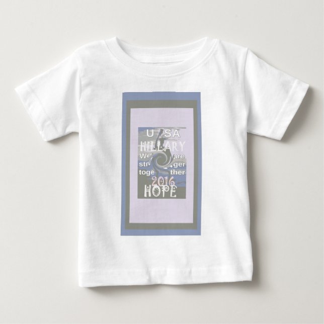 Hope Hillary USA, vi är starkare tillsammans T-shirt (Framsida)