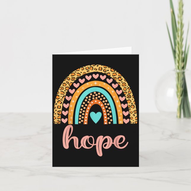 Hope Hope Namn Birthday Shirt Gift Kort (Framsida)