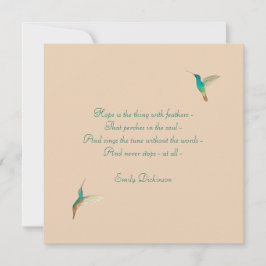 Hope Hummingbird Kort
