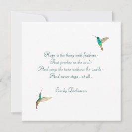 Hope Hummingbird Kort