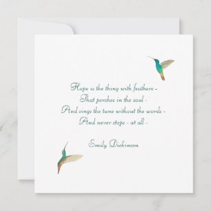 Hope Hummingbird Kort