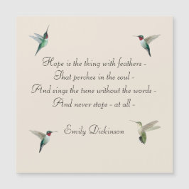 Hope Hummingbird Magnetic Card
