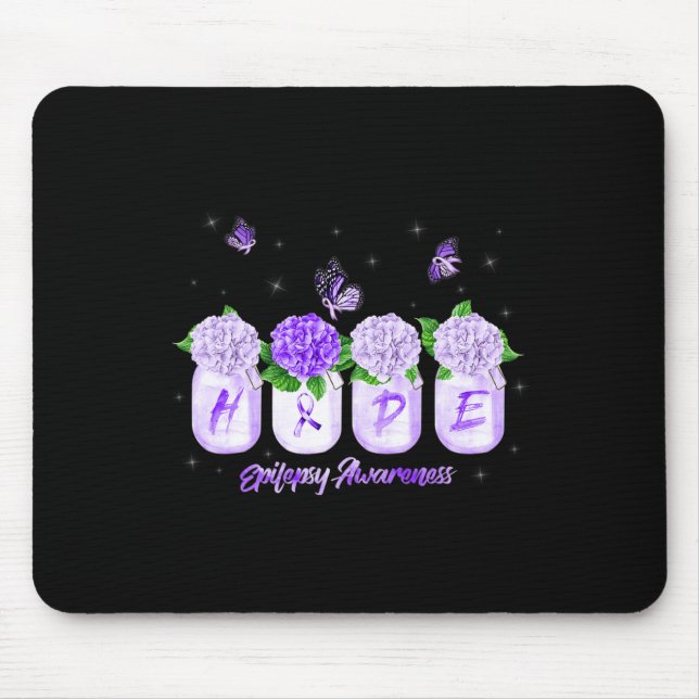 Hope Hydrangea Flower Butterfly Epilepsy Awareness Musmatta (Framsidan)
