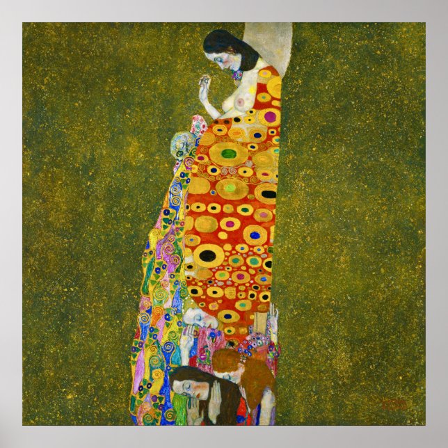 Hope, II - Gustav Klimt (1907-08) Poster (Framsidan)