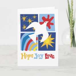 Hope Joy Kärlek Greeting Card Kort