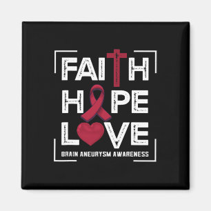 Hope Kärlek Brain Aneurysm Awareness 1 Magnet