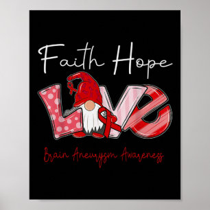 Hope Kärlek Brain Aneurysm Awareness 2 Poster