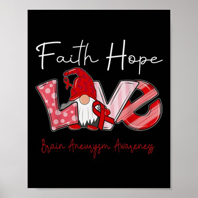 Hope Kärlek Brain Aneurysm Awareness 2 Poster (Framsidan)