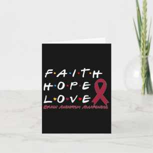 Hope Kärlek Brain Aneurysm Awareness Kort