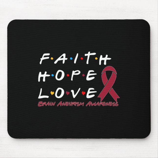Hope Kärlek Brain Aneurysm Awareness Musmatta (Framsidan)