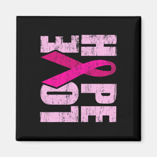 HOPE KÄRLEK Breast Cancer Awareness World Cancer D Magnet