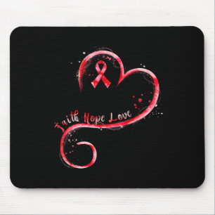 Hope Kärlek Burgundy Ribbon Brain Aneurysm Awarene Musmatta
