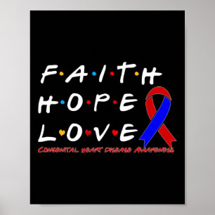 Hope Kärlek Congenital Heart Disease Awareness Poster