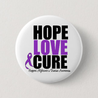Hope Kärlek Cure Alzheimers sjukdom Knapp