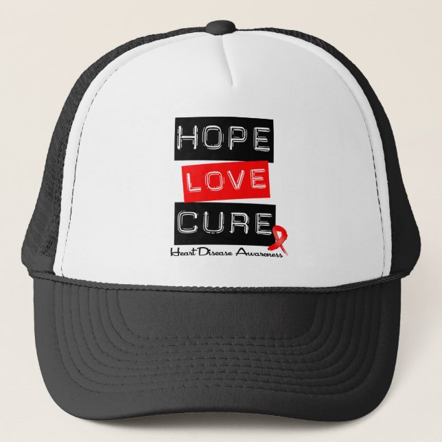 Hope Kärlek Cure Heart Disease Keps (Framsida)