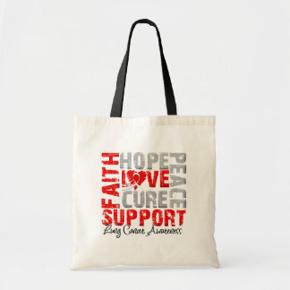 Hope Kärlek Cure Lung Cancer Awareness Tygkasse
