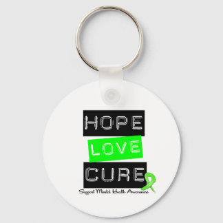 Hope Kärlek Cure - Mental Health Awareness Nyckelring