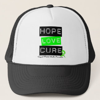 Hope Kärlek Cure - Mental Health Awareness Truckerkeps
