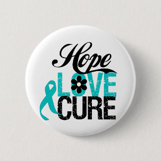 Hope Kärlek Cure OVARIAN CANCER-gåvor Knapp