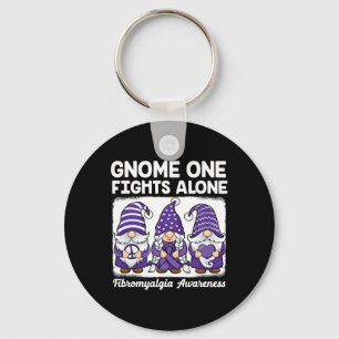 Hope Kärlek Gnomes Lila Ribbon Fibromyalgia Awaren Nyckelring