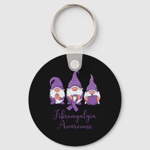 Hope Kärlek Gnomes Lila Ribbon Fibromyalgia Awaren Nyckelring