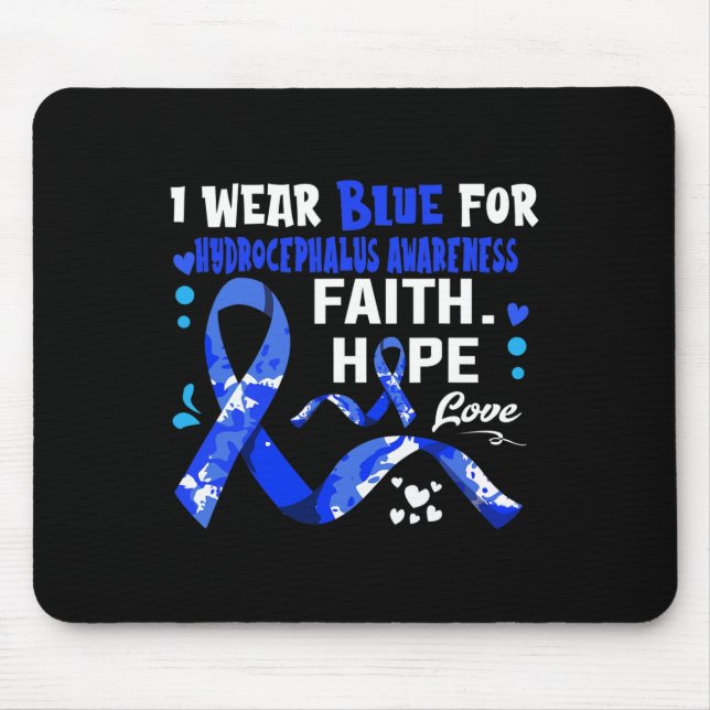 Hope Kärlek I Bära Blue for Hydrocephalus Awarenes Musmatta (Framsidan)