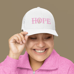 Hope Kattunge Rosa Ribbon Personlig Keps