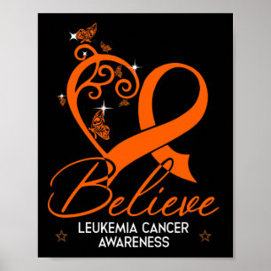 Hope Leukemia Awareness Gift Poster
