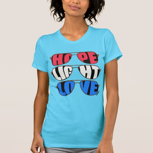 Hope Light Kärlek Women's T-Shirt (Framsida)