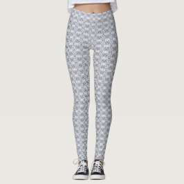 Hope Light White Abstrakt Akvarellkonst Leggings