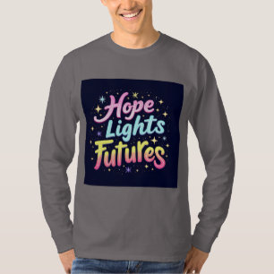 Hope Lights Futures - Futuristisk & Vibrerande Ärm T Shirt