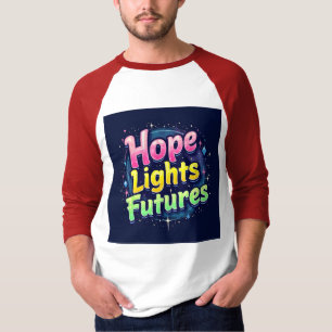 Hope Lights Futures - Futuristisk & Vibrerande Ärm T Shirt