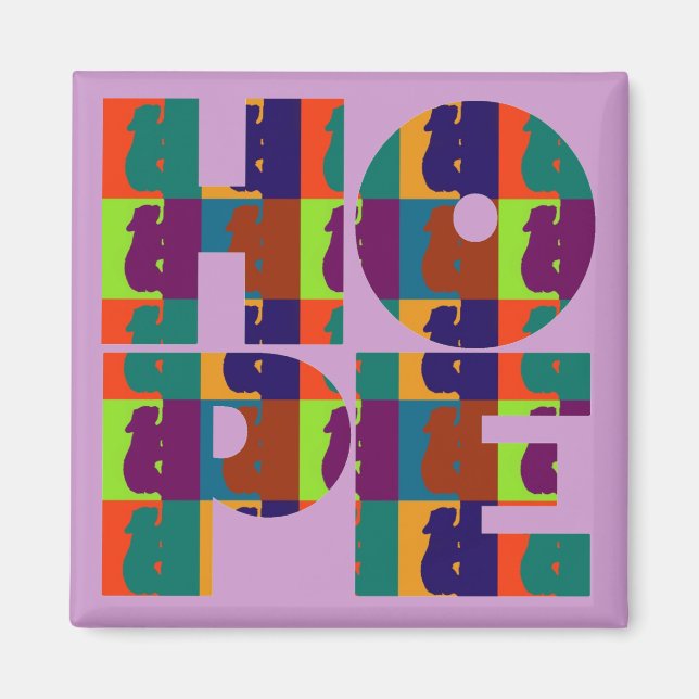 Hope Lila Magnet (Framsidan)