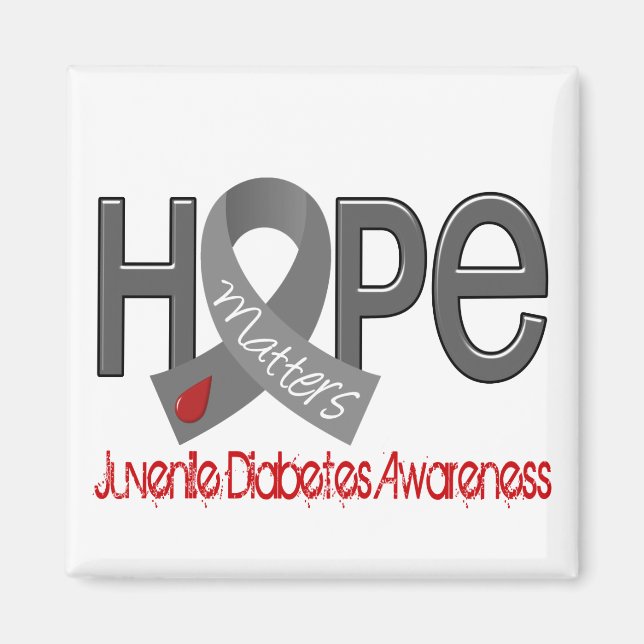 Hope Mators 2 Juvenile Diabetes Magnet (Framsidan)