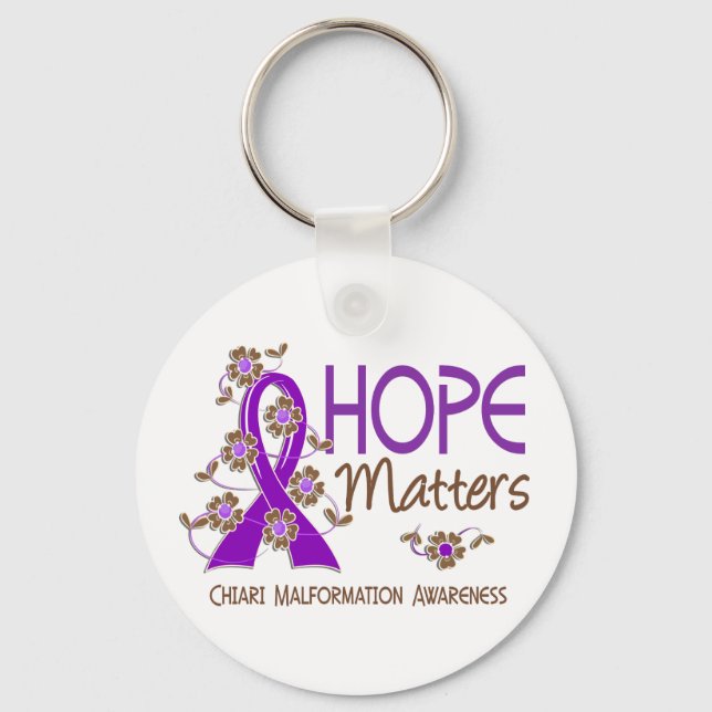 Hope Matters 3 Chiari-missbildning Nyckelring (Framsida)