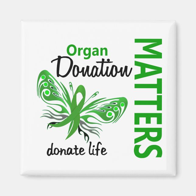 Hope Matters Butterfly Organ Donation Magnet (Framsidan)