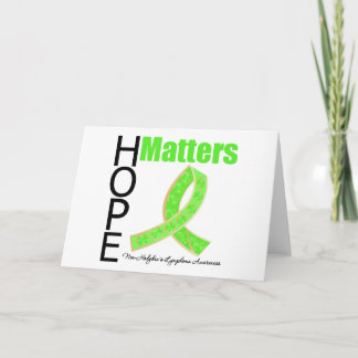 Hope Matters non-Hodgkins Lymphoma (judiskt band) Kort