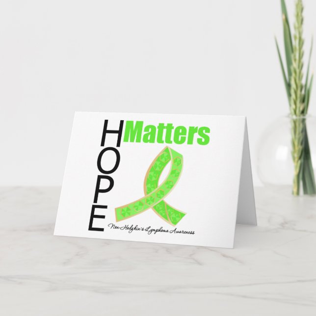 Hope Matters non-Hodgkins Lymphoma (judiskt band) Kort (Framsida)