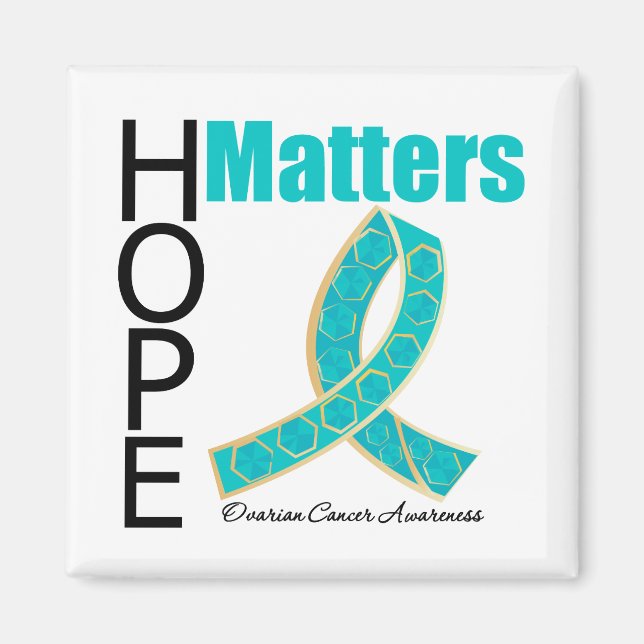 Hope Matters Ovarian Cancer (judiskt band) Magnet (Framsidan)