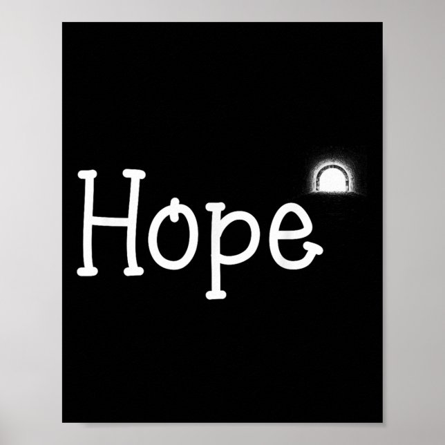 Hope Motivation Gift För manar Women Kids Apparel Poster (Framsidan)