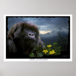 "HOPE" Mountain Gorilla Print Poster