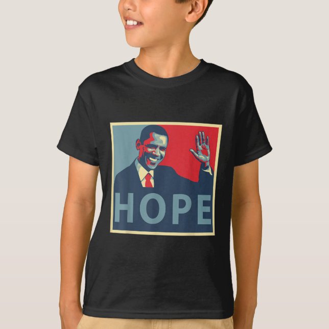 Hope Obama 44 President T Shirt (Framsida)