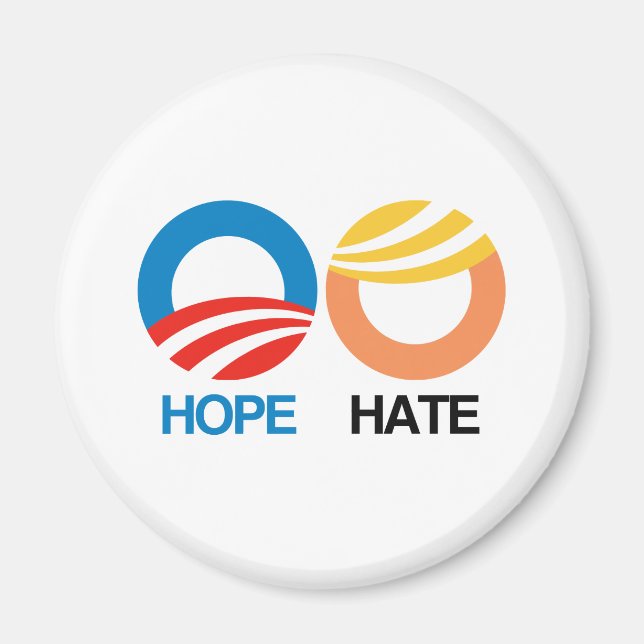 HOPE (Obama) vs. HATE (Trump) Magnet (Framsidan)
