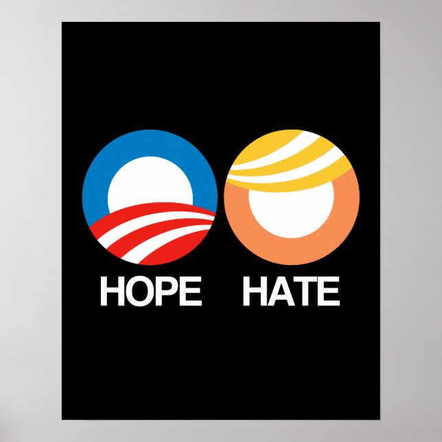 HOPE (Obama) vs. HATE (Trump) Poster (Framsidan)