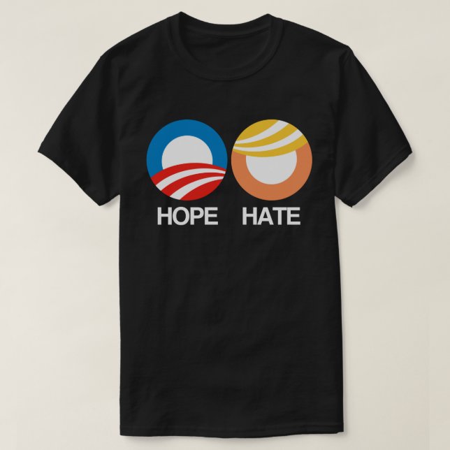 HOPE (Obama) vs. HATE (Trump) T Shirt (Design framsida)