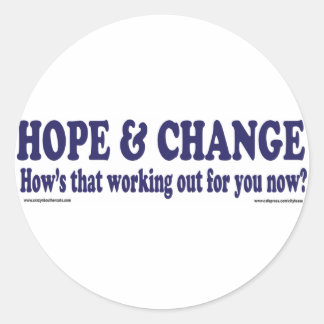 HOPE och Change Hows som passar dig Runt Klistermärke
